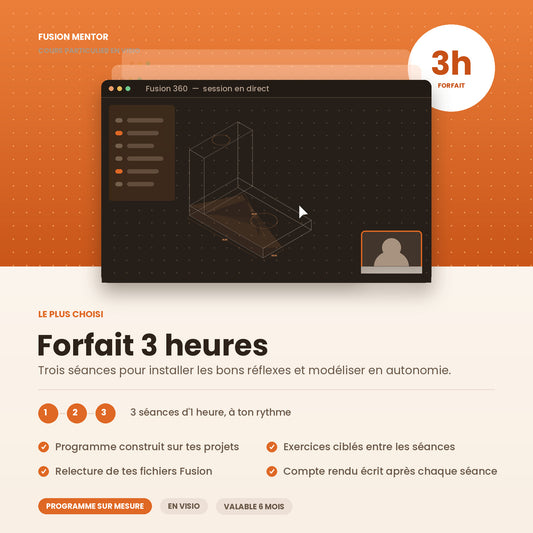 Cours personnalisé Fusion 360